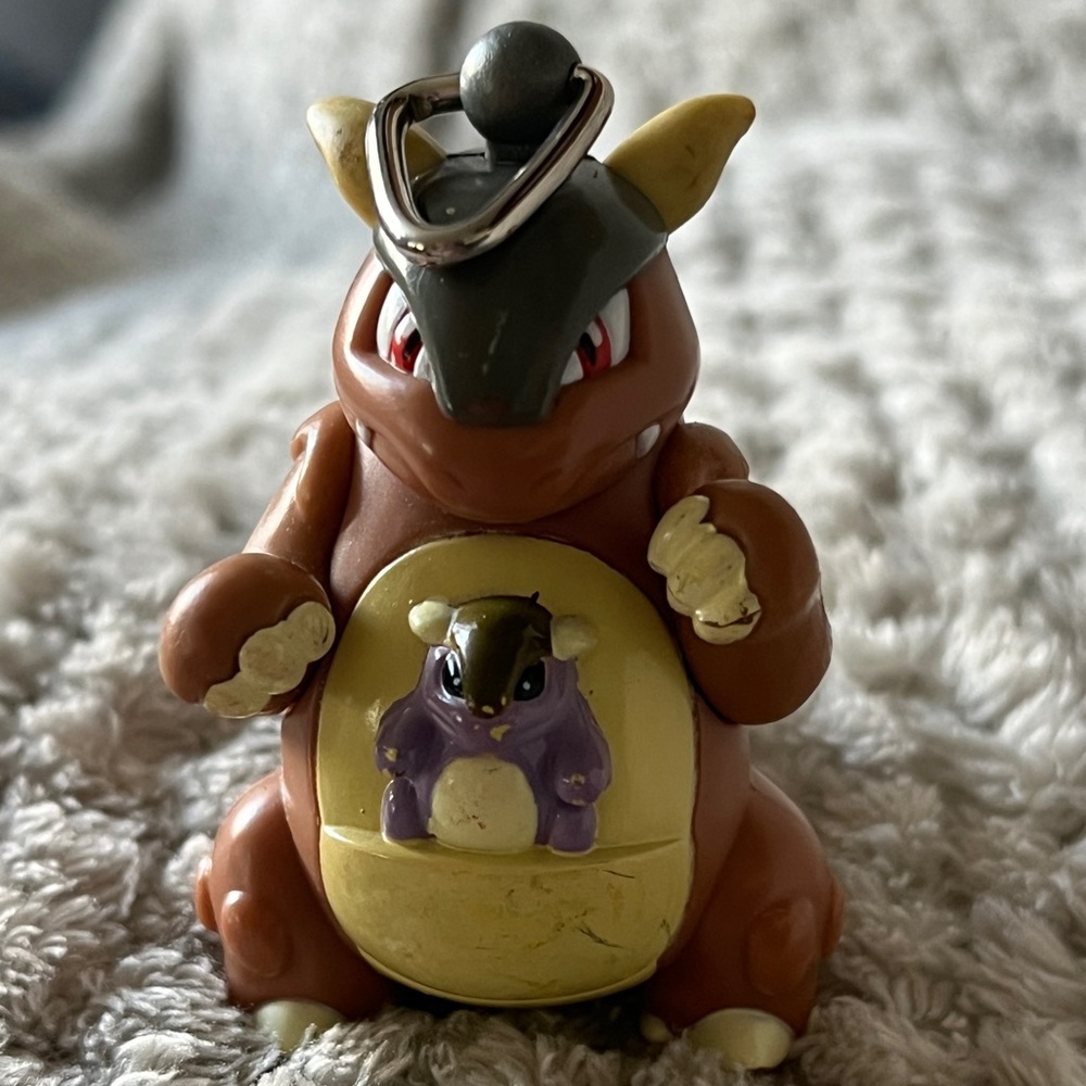 1999 Pokemon KANGASKHAN Key chain Burger King Toy Collectible Figure 2” Vintage